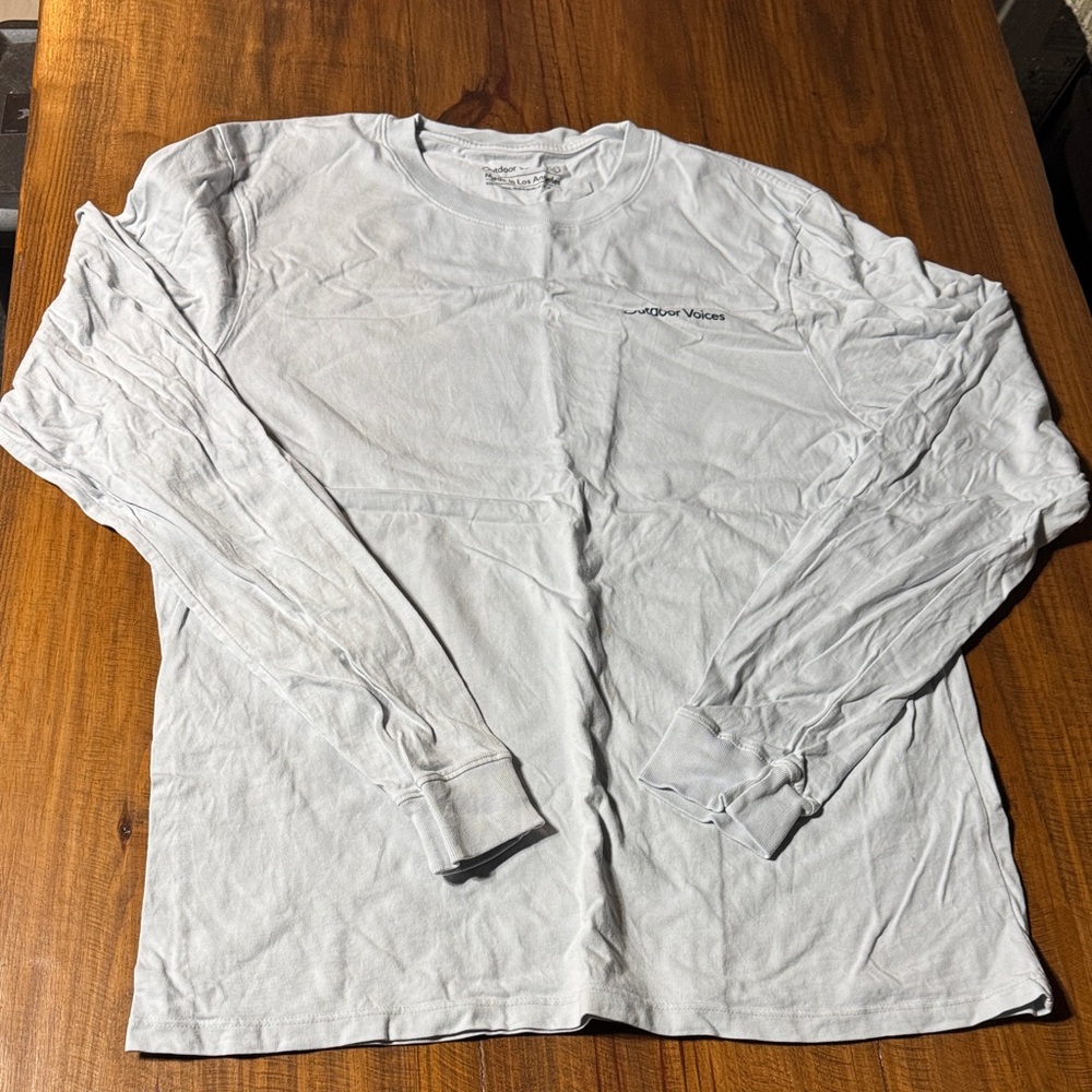 Outdoor Voices Light Gray Long Sleeve Tee